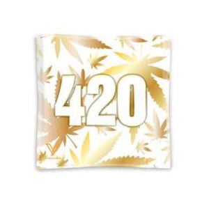 V-Syndicate Glass Ashtray – 420 Gold