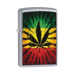 Zippo | Cannabis Design Rastafari Leaf