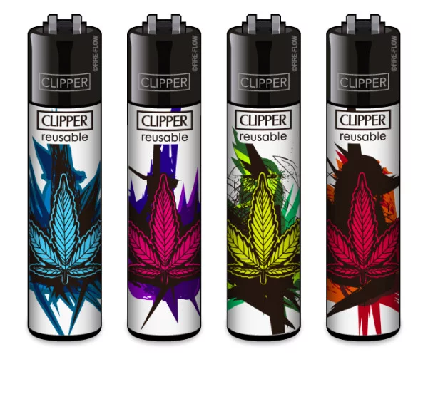 Classic Clipper Aansteker | Artistic Leaves (4 stuks)
