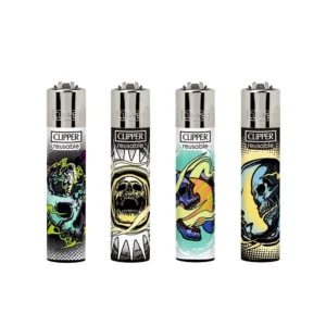 Classic Clipper Aansteker | Astro Skulls (4 stuks)