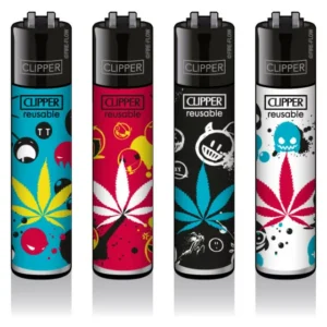 Classic Clipper Aansteker | Bad Smiley (4 stuks)