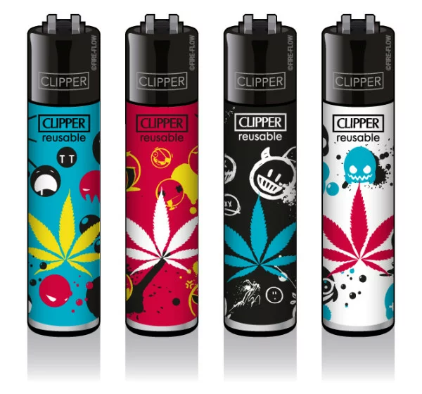Classic Clipper Aansteker | Bad Smiley (4 stuks)