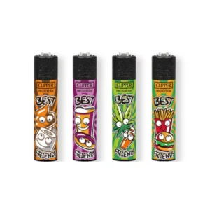 Classic Clipper Aansteker | Best Friends (4 stuks)