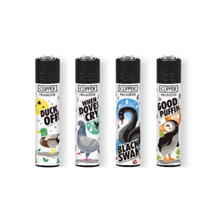 Classic Clipper Aansteker | Birds (4 stuks)