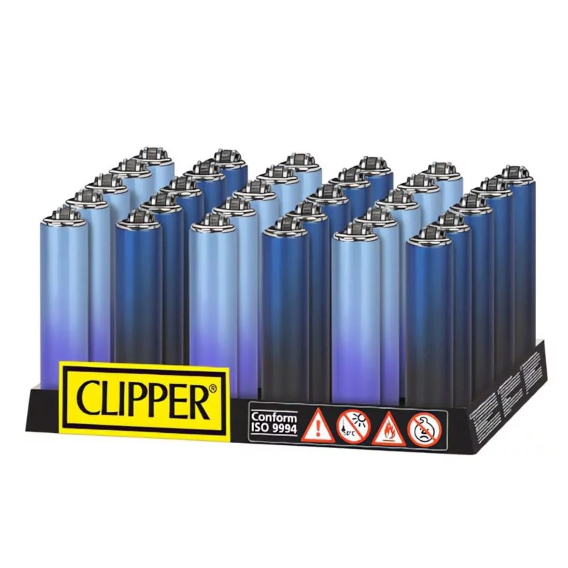 Metalen Micro Cover Clipper Aansteker | Blue Gradient