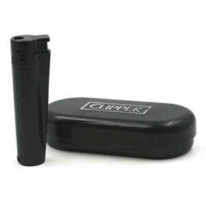 Clipper Metalen Aansteker | JET Black