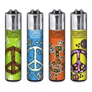 Classic Clipper Aansteker | Peace Anywhere (4 stuks)