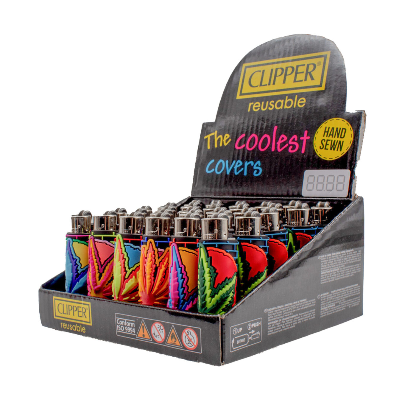 Clipper Classic Micro Cover Aansteker | Weed Leaves #2
