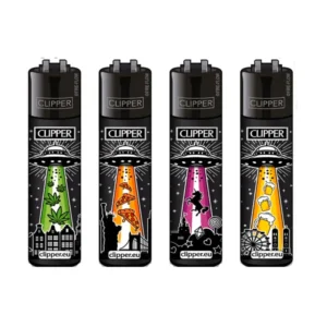 Classic Clipper Aansteker | Ufo's (4 stuks)