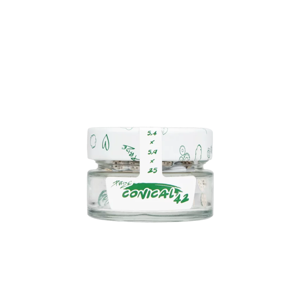 PURIZE Glass Jar | 42 Conical XTRA Slim Size