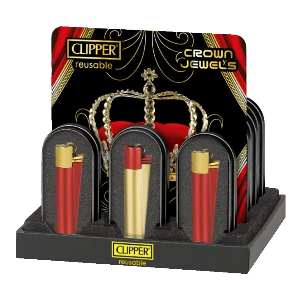 Metalen Clipper Aansteker | Crown Jewels