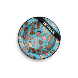 Tin Ashtray - Dick Pattern