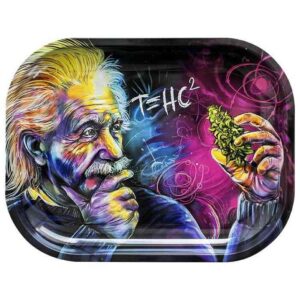 Einstein Metal Rolling Tray Small (L18cm/W14cm)