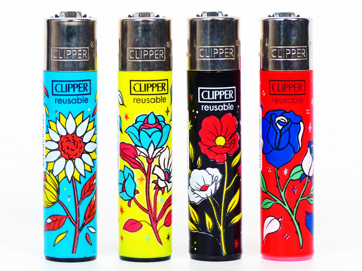 Classic Clipper Aansteker | Fall Flowers (4 stuks)