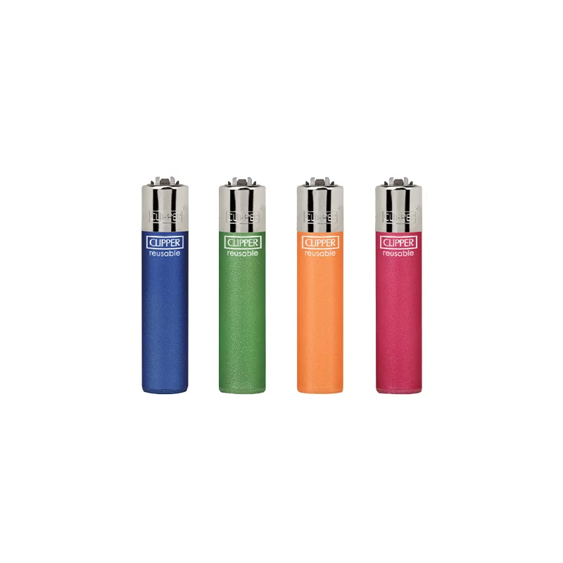 Classic Clipper Aansteker | Metallic Fluo (4 stuks)