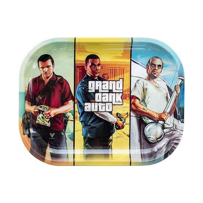 Grand Dank Auto Metal Rolling Tray Small (L18cm/W14cm)