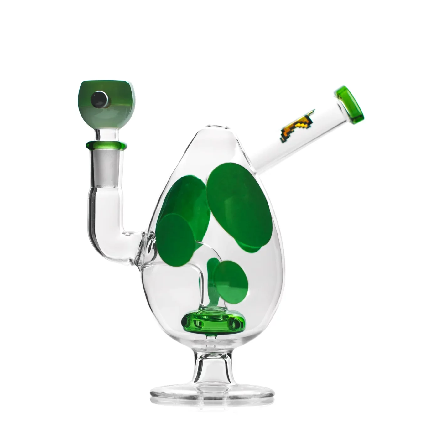 Spotted Egg Bong 7''