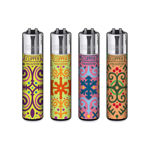Classic Clipper Aansteker | Hippie Ornamental (4 stuks)