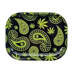 Paisley Weed Metal Rolling Tray | Small