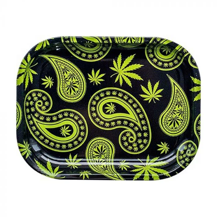 Paisley Weed Metal Rolling Tray | Small