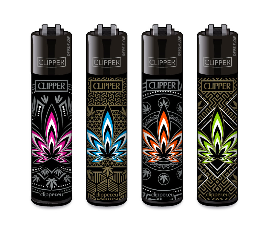Classic Clipper Aansteker | Leaves #34 (4 stuks)