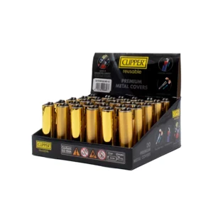 Metalen Micro Cover Clipper Aansteker | Gold Mix