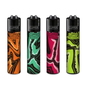 Classic Clipper Aansteker | Micro Spin Psycho (4 stuks)