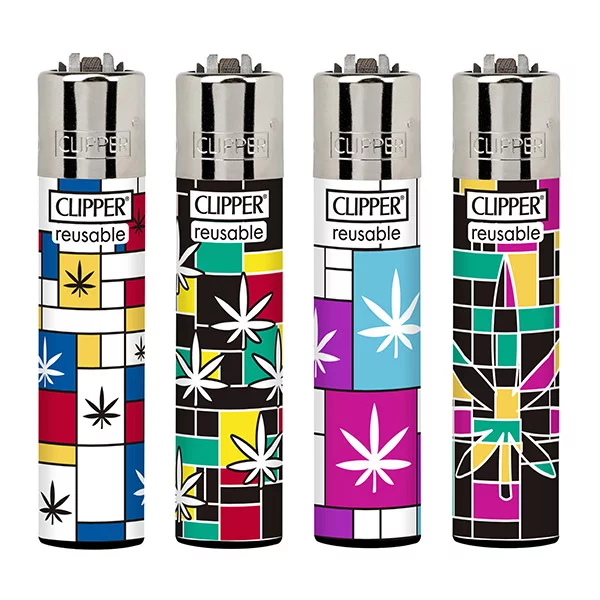 Classic Clipper Aansteker | Modern Weed (4 stuks)