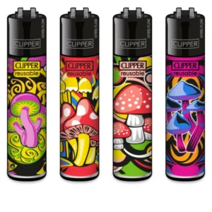 Classic Clipper Aansteker | Mushrooms (4 stuks)