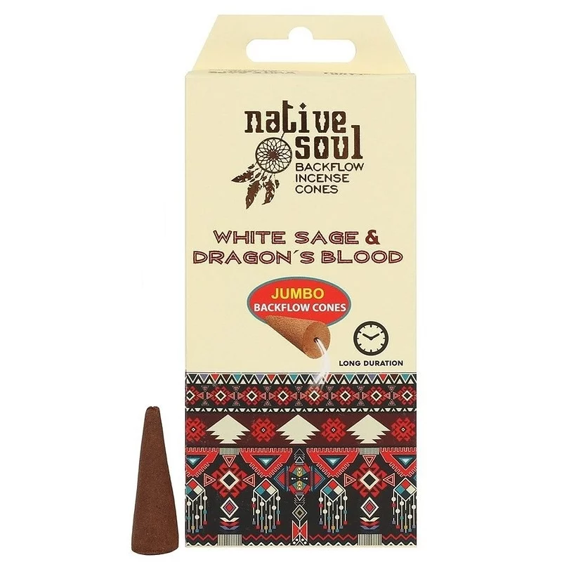 Green Tree | Jumbo Backflow Cones White Sage & Dragon's Blood