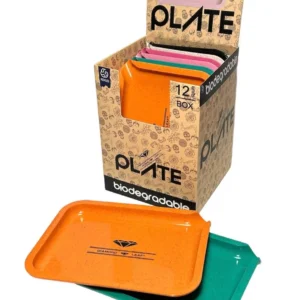 Diamond Leaf | Small Biodegradable Rolling Tray (1pc)