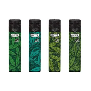 Clipper Classic Jet Flame | Print Weed (4 stuks)
