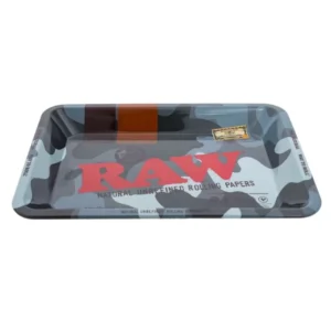 RAW Metal Mini Rolling Tray - Urban Camouflage