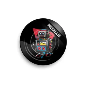 Tin Ashtray - Retro Wave Robots