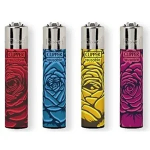 Classic Clipper Aansteker | Roses (4 stuks)