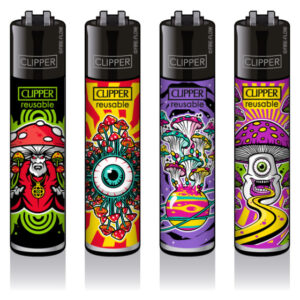 Classic Clipper Aansteker | Shrooms #10 (4 stuks)