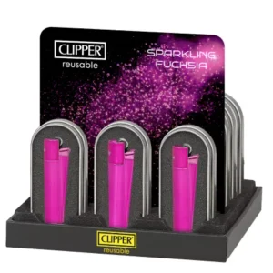 Metalen Clipper Aansteker | Sparkling Fuchsia