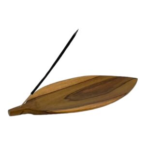 Teakhouten Blad Wierookhouder