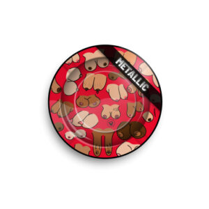 Tin Ashtray - Tittie Pattern