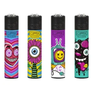 Classic Clipper Aansteker | Trippy #3 (4 stuks)