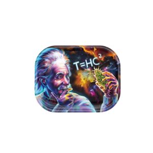 T=HC2 Black Hole Metal Rolling Tray small (L18xW14)