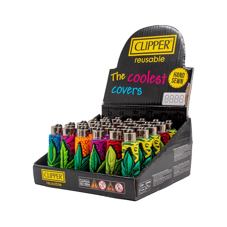 Clipper Classic Micro Cover Aansteker | Weed Leaves