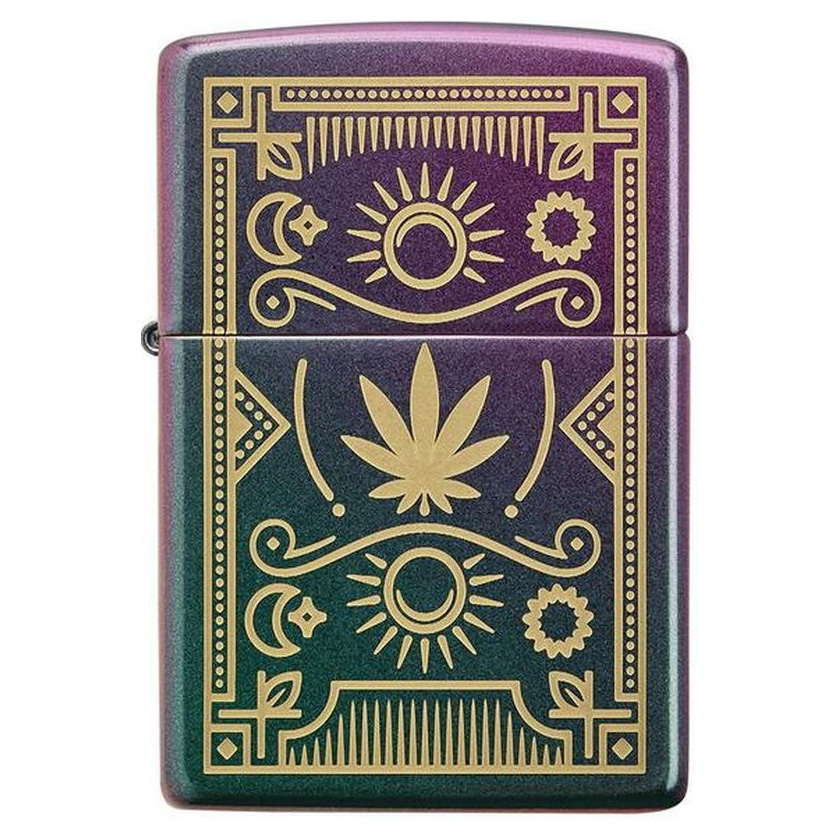 Zippo | Cannabis Design Iridescent Laser Engrave