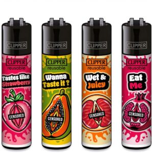 Classic Clipper Aansteker | Eat Your Fruits (4 stuks)