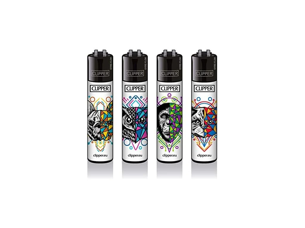 Classic Clipper Aansteker | Geometrical Animals (4 stuks)