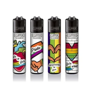 Classic Clipper Aansteker | Rainbow Pride (4 stuks)