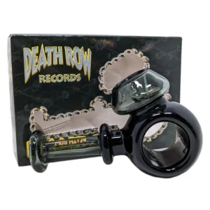 Death Row Records | 4″ Ring Hand Pipe (Smoke)