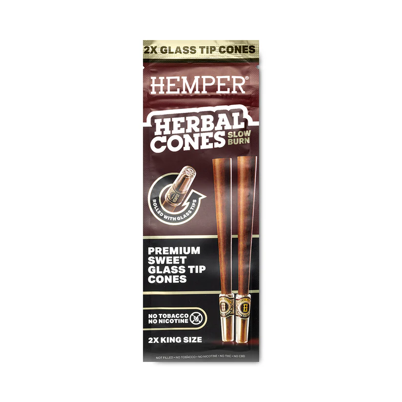 Hemper | Pre-Rolled King Size Glass Tipped Tea Leaf Cones (2pcs) - Afbeelding 2