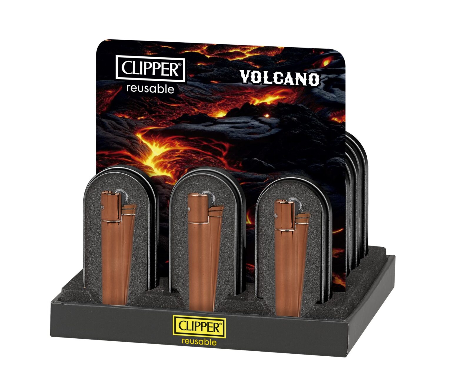 Metalen Clipper Aansteker | Volcano