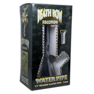 Death Row Records | 12″ Electro Plated Beaker Water Pipe (Smokey Grey)